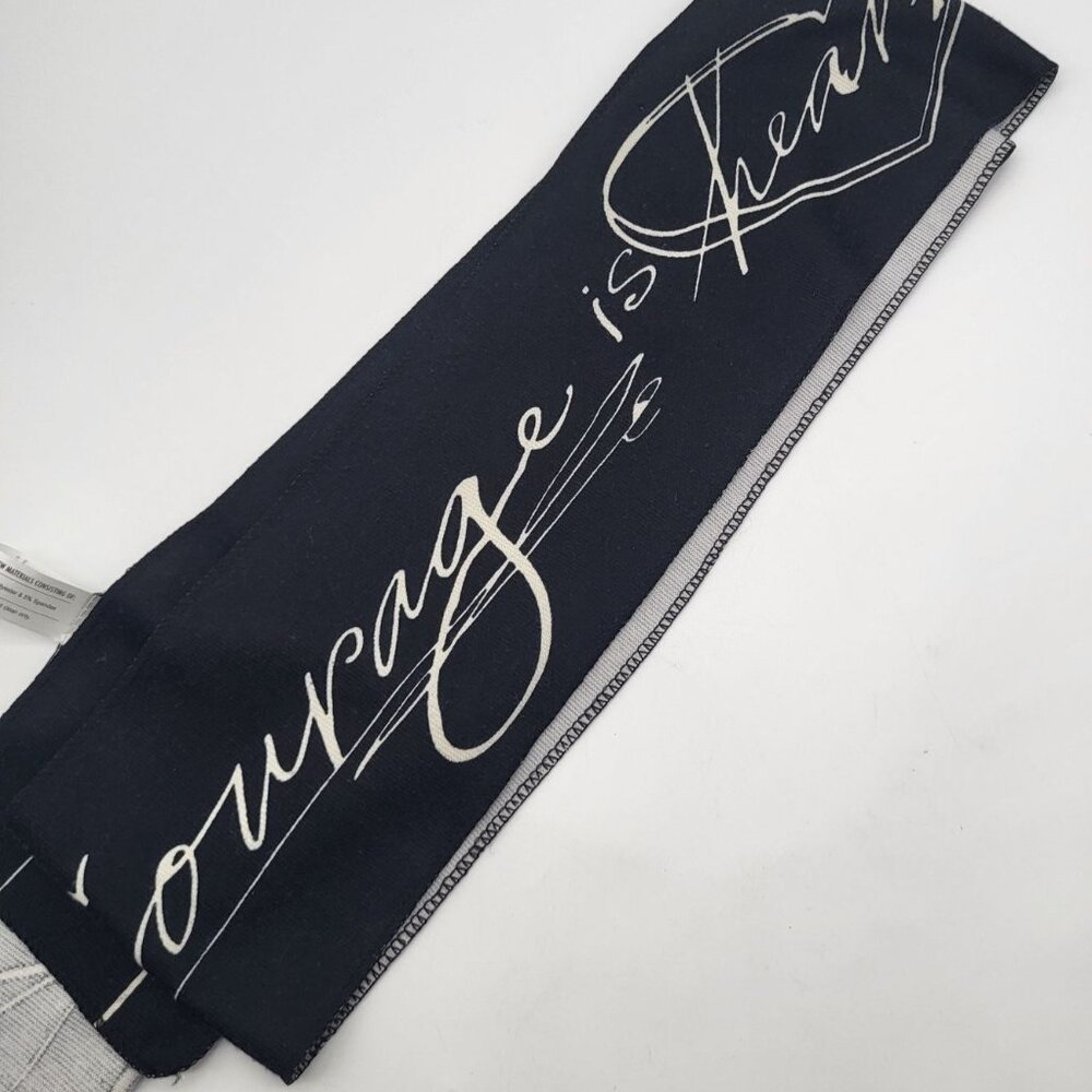 POETIC THREADS LORI SEIBERT Courage is Bravery..is Heart..is Strength Scarf
